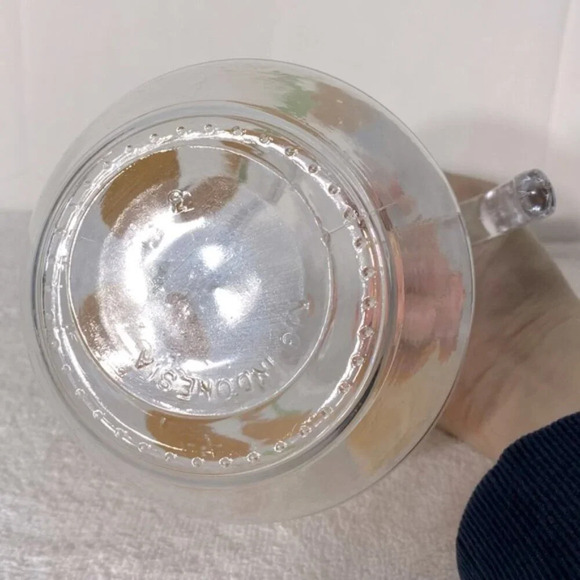 Vintage Kig Indonesia Oranges Print Glass Pitcher With  Handle - Picture 9 of 13